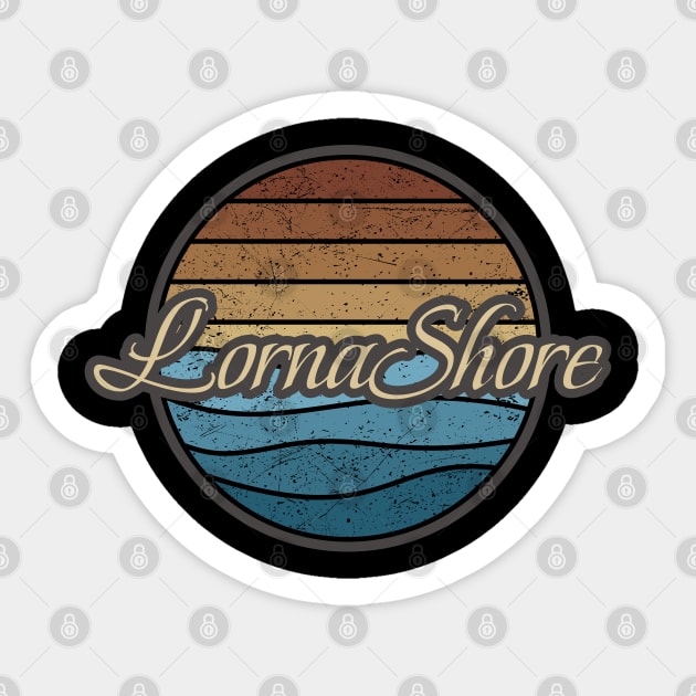 Lorna Shore Retro Waves Sticker by North Tight Rope